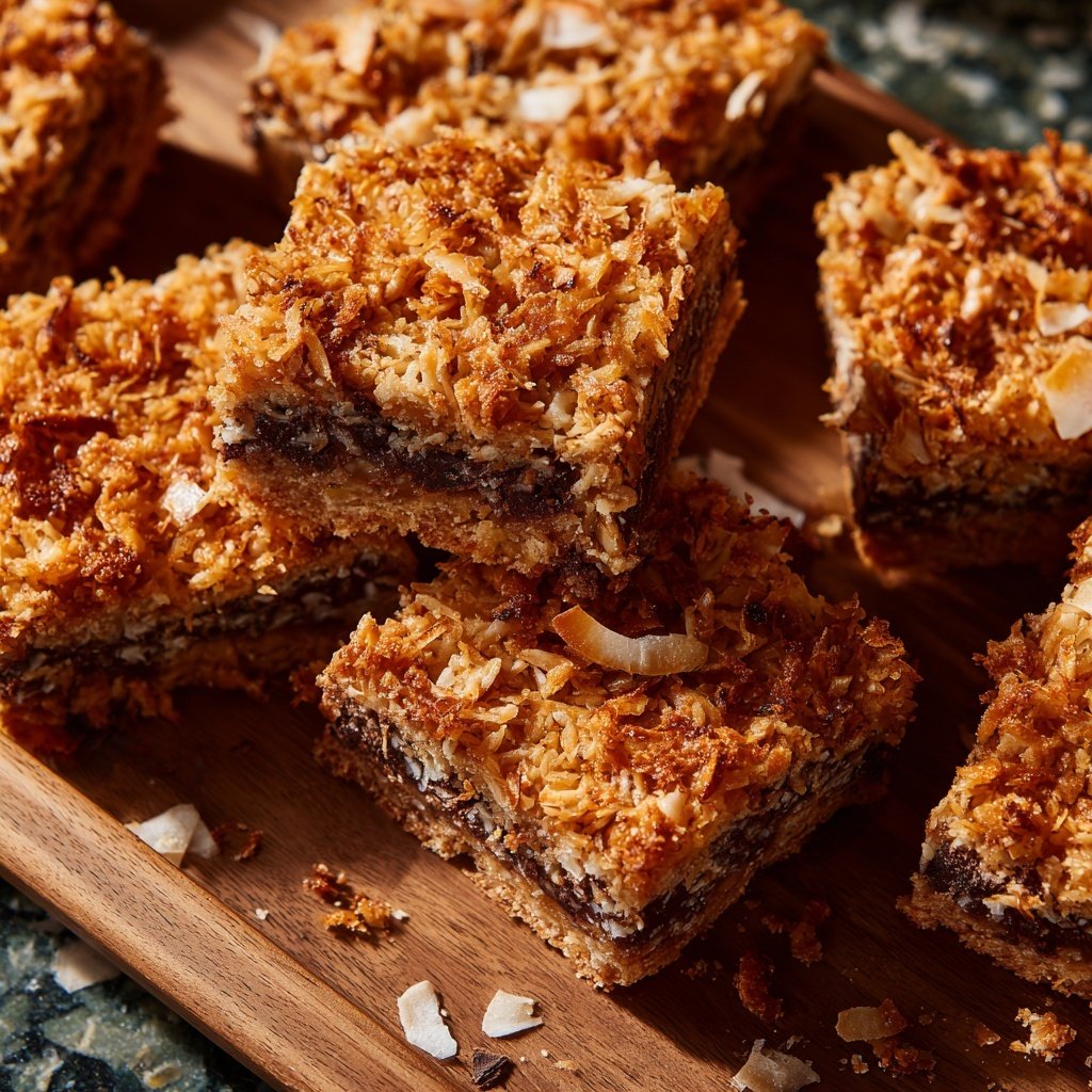 Chocolate Almond Coconut Squares