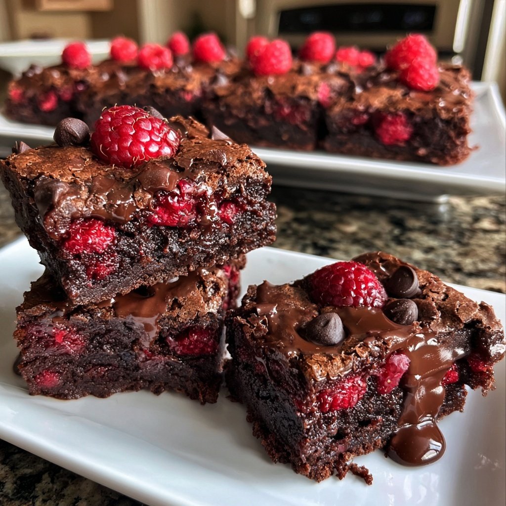 Chocolate Raspberry Brownies