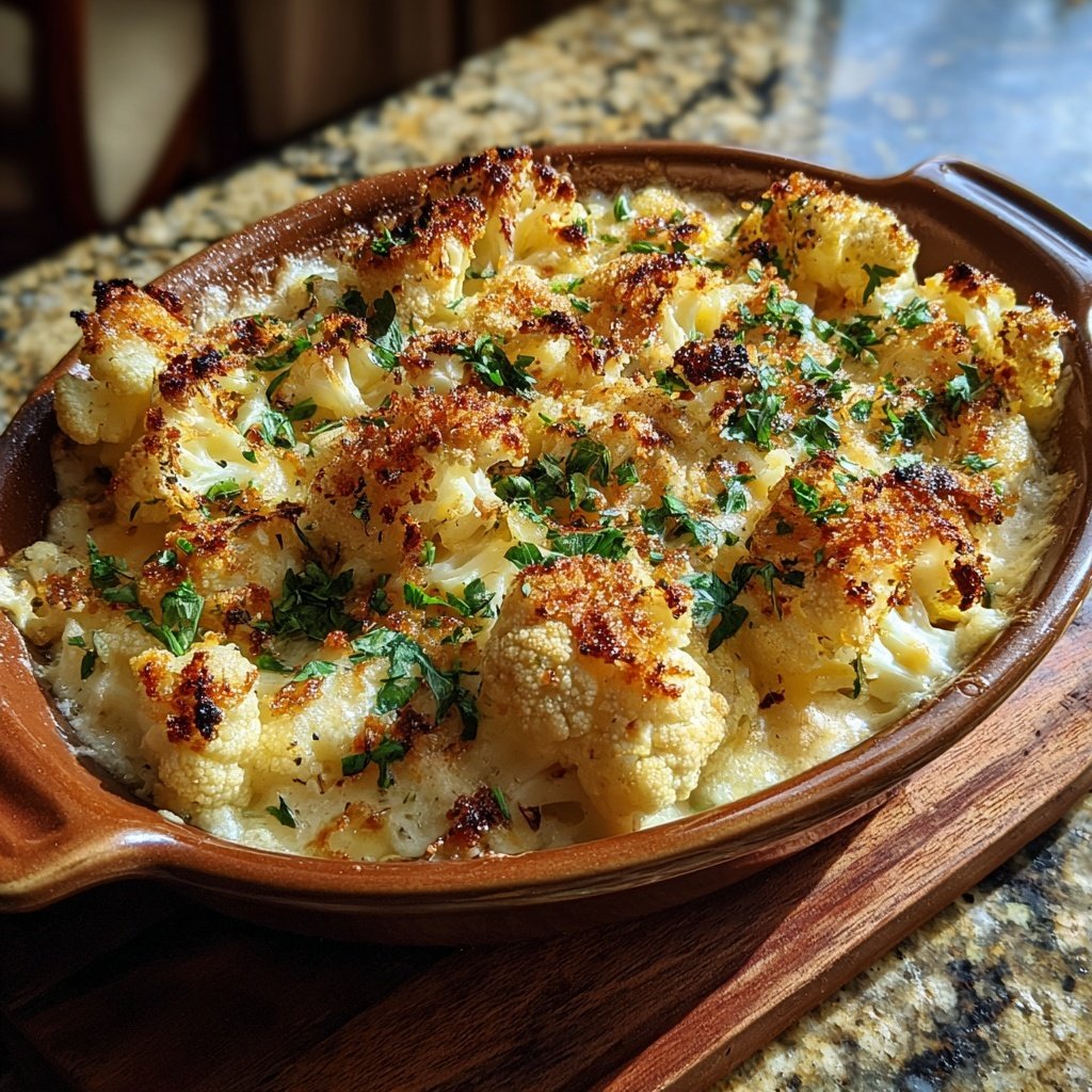 Sunday Roasted Cauliflower Gratin
