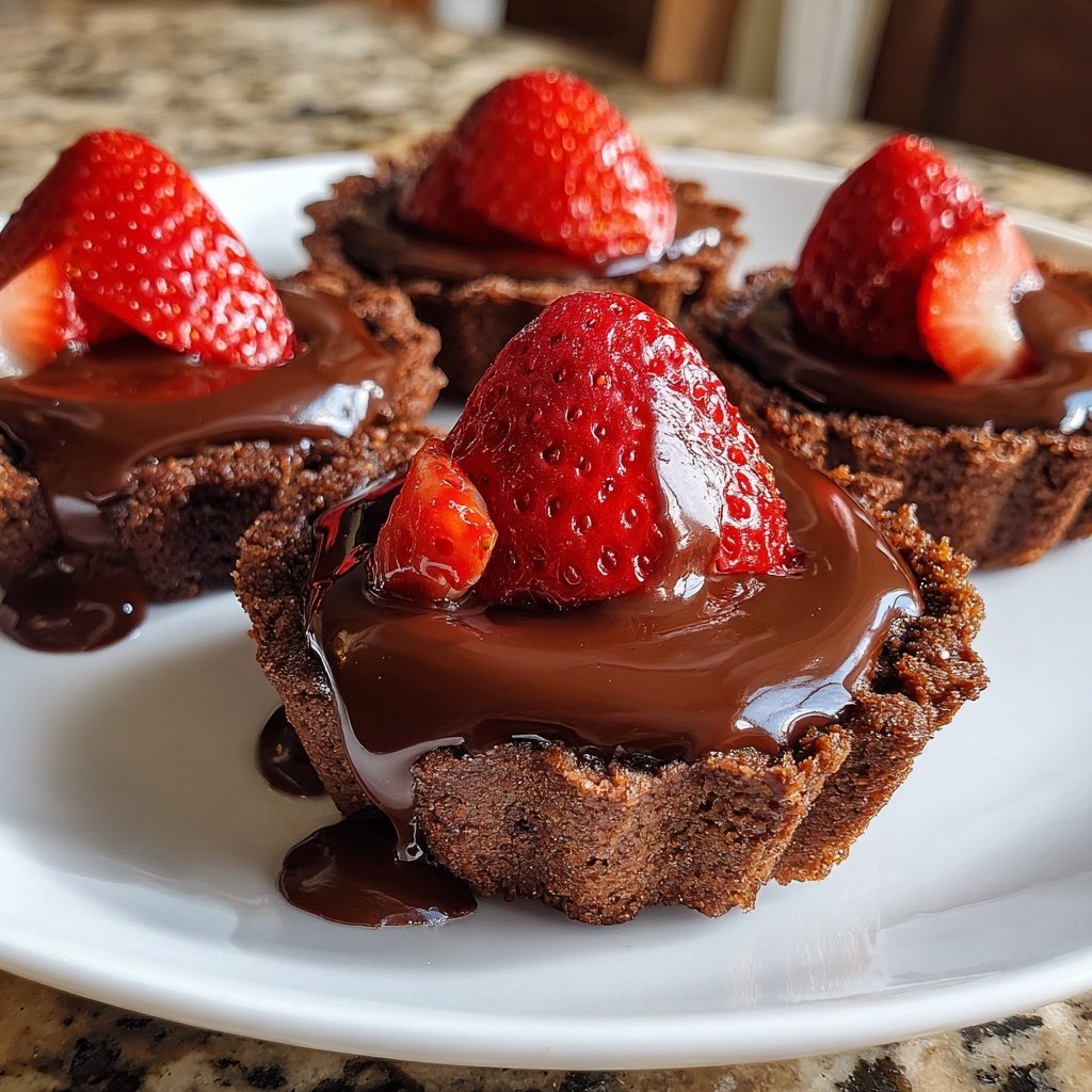 Chocolate Strawberry Tartlets