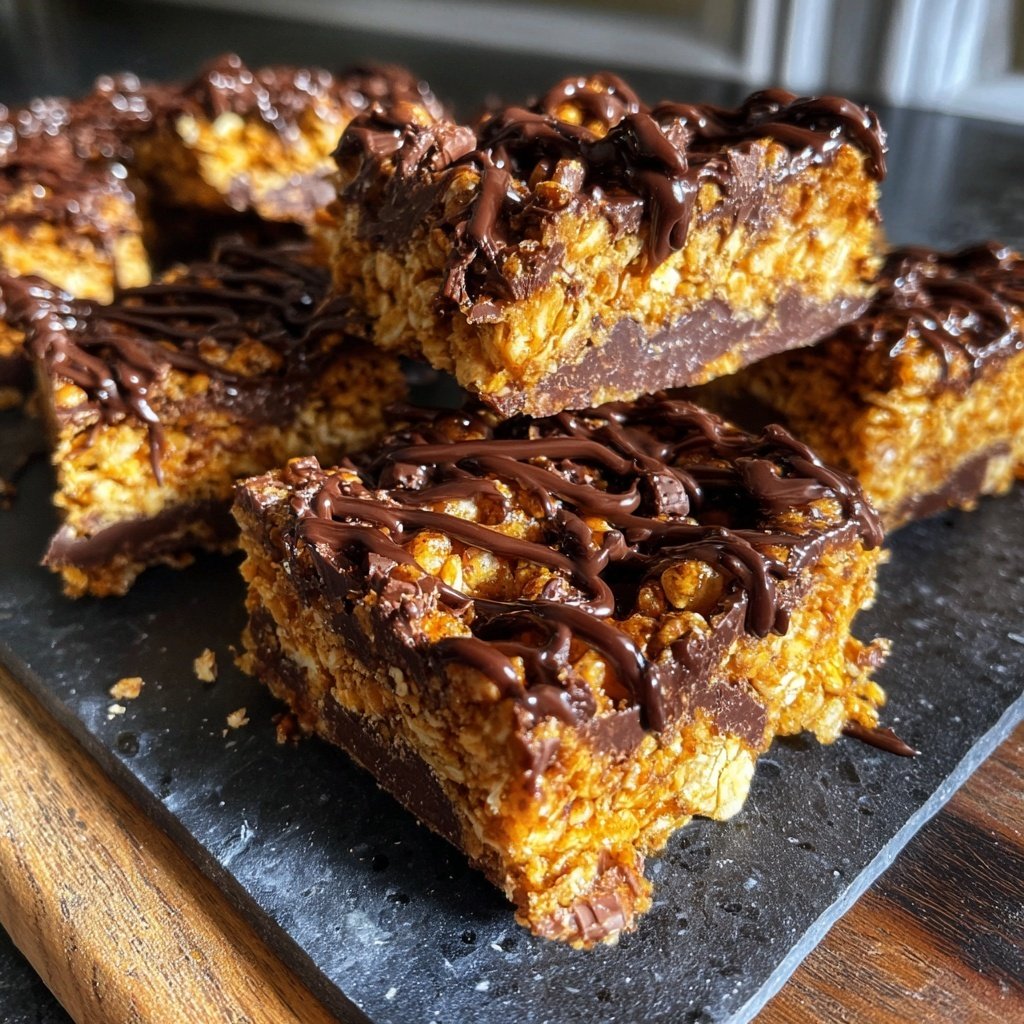 Chocolate Honeycomb Bars
