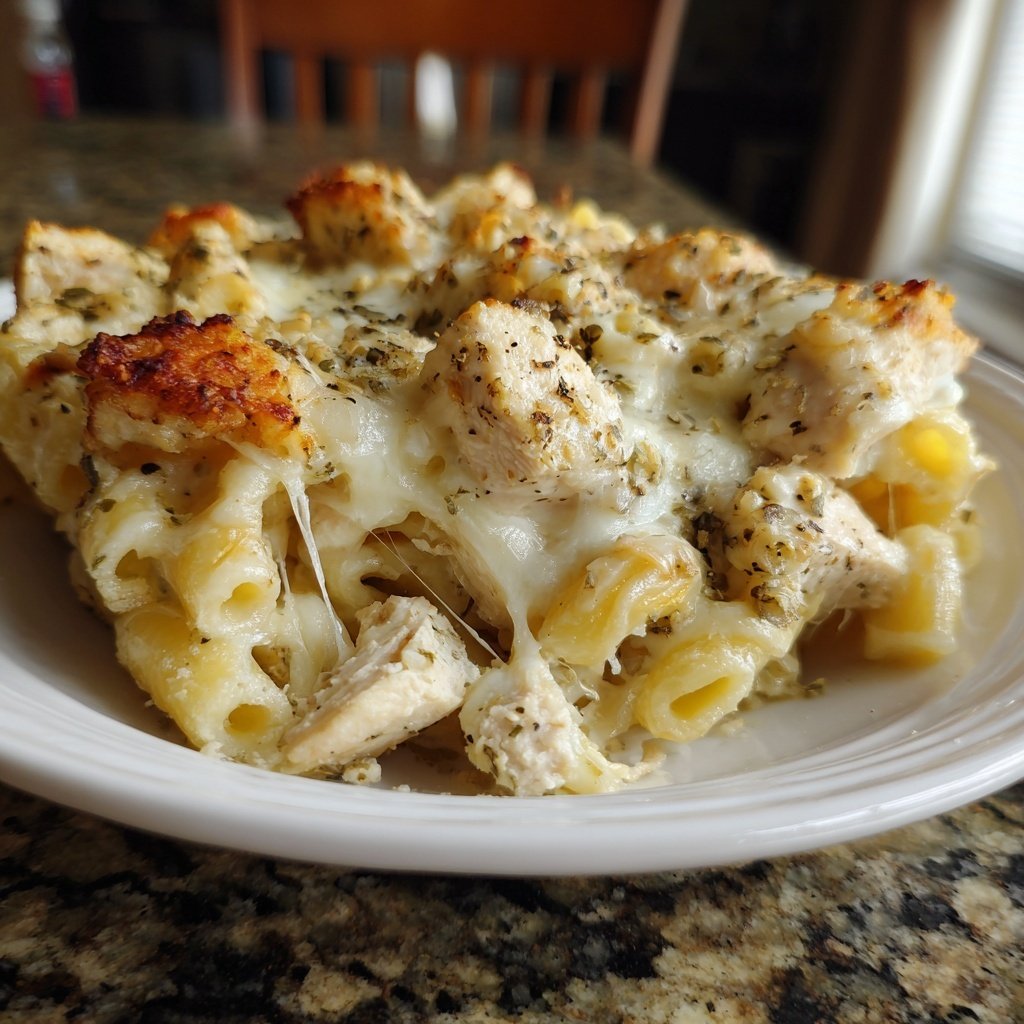 Chicken Alfredo Bake