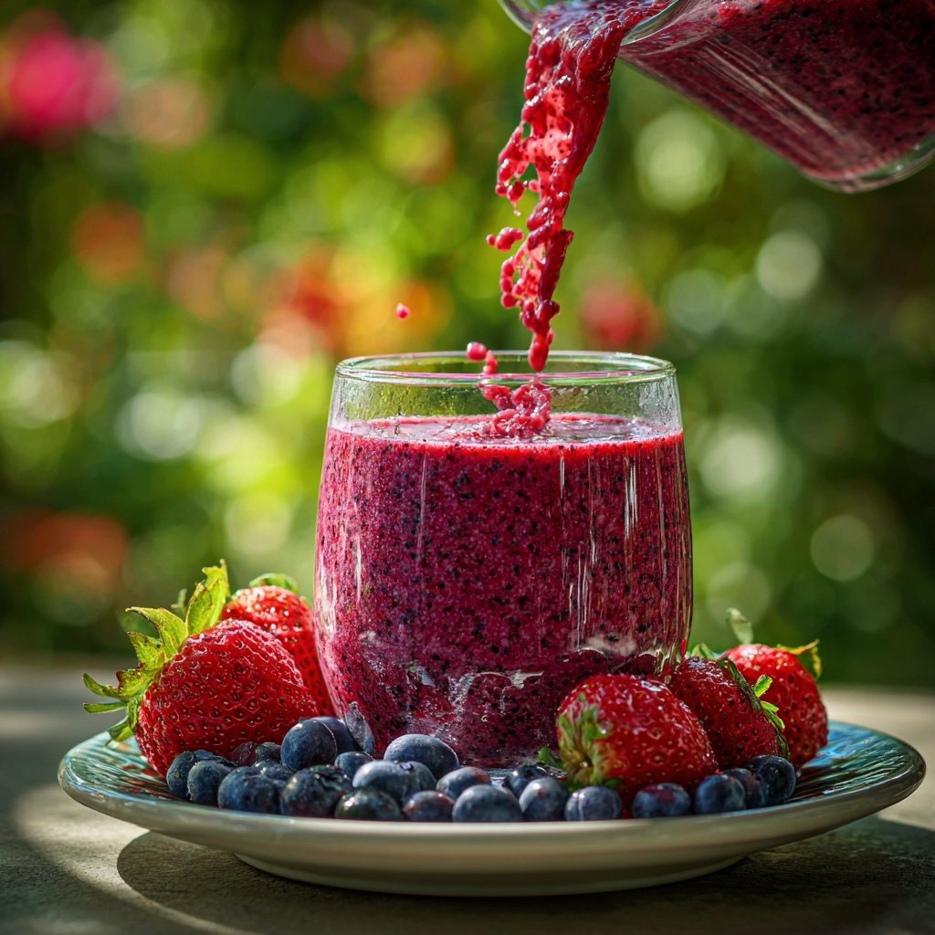Berry Chia Breakfast Smoothie