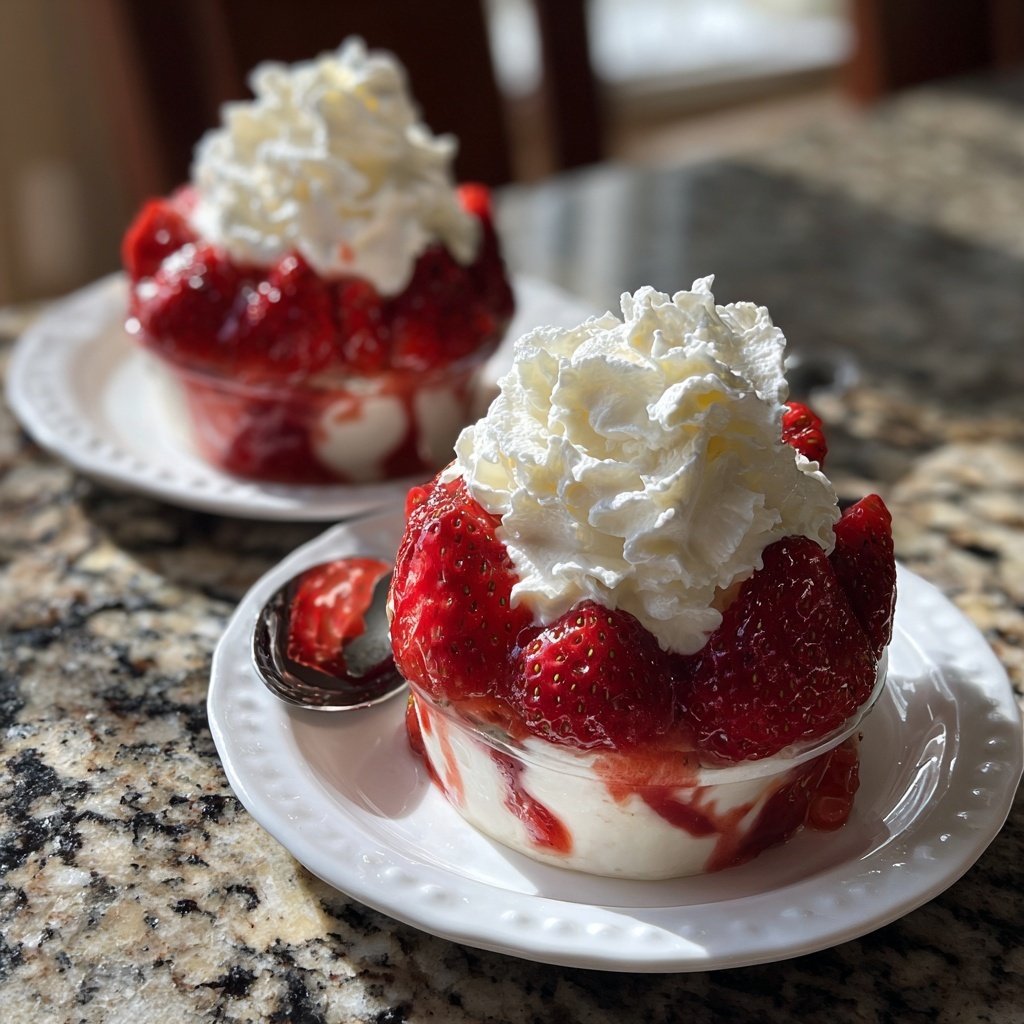 Strawberry Cream Breakfast Cups
