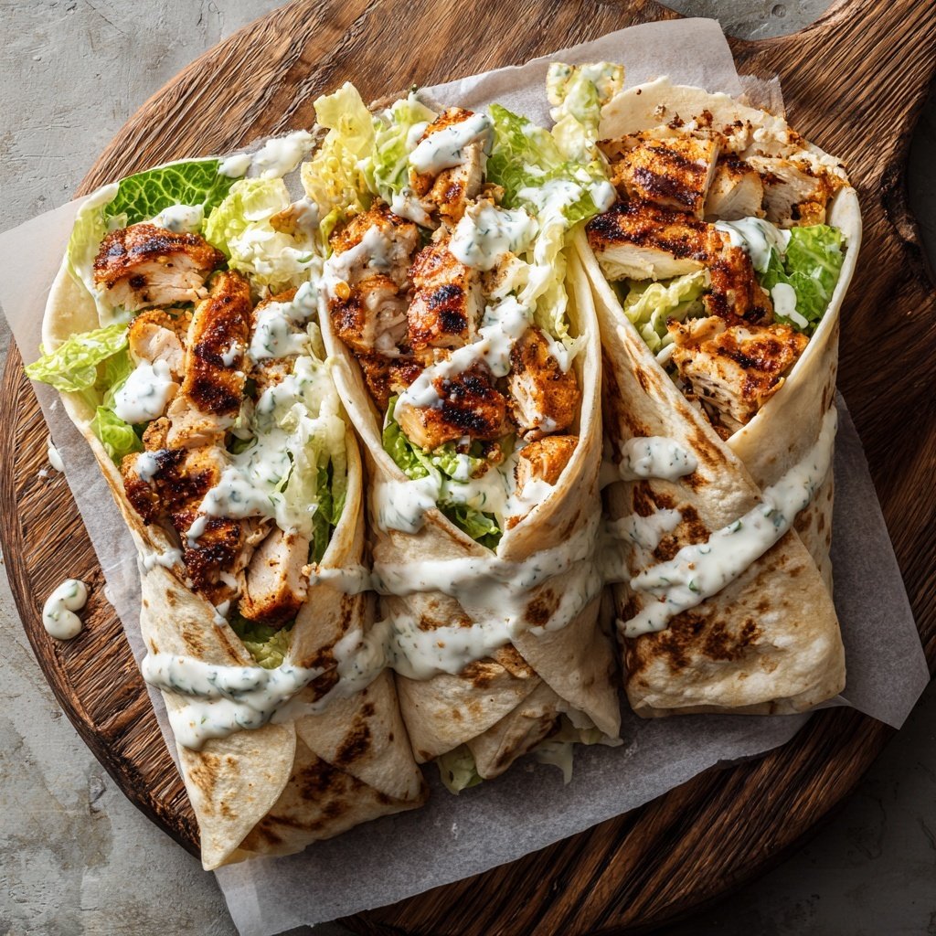 Grilled Chicken Caesar Wraps