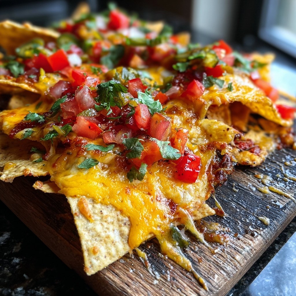 Super Bowl Loaded Veggie Nachos