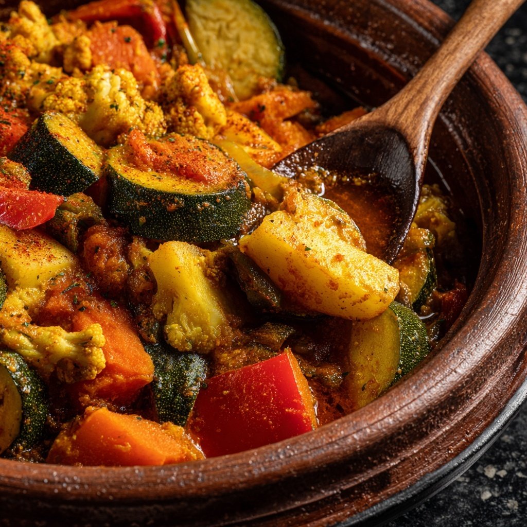 Healthy Crockpot Vegetable Tagine