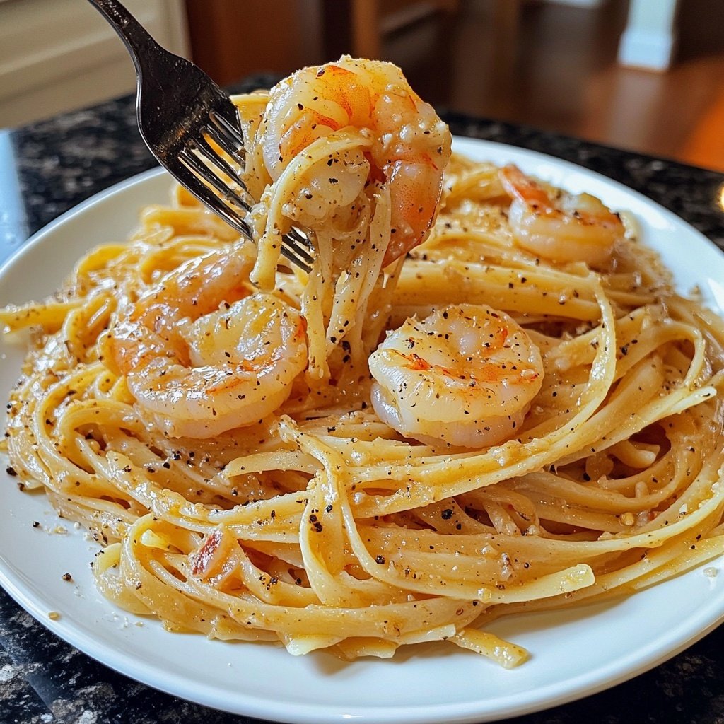 15-Minute Garlic Shrimp Pasta