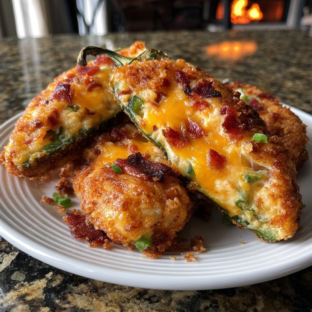 Jalapeno Poppers with Cheddar Filling