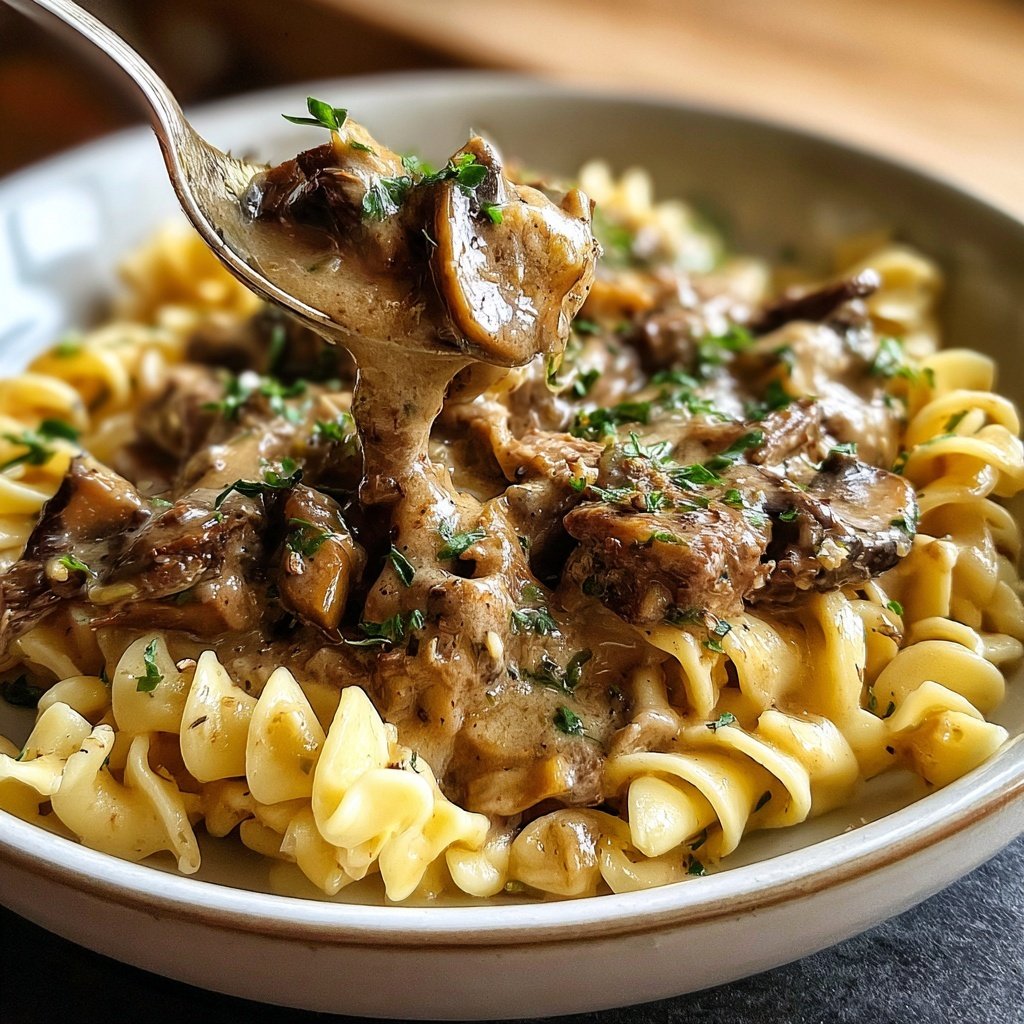 Comfort Food Beef Stroganoff