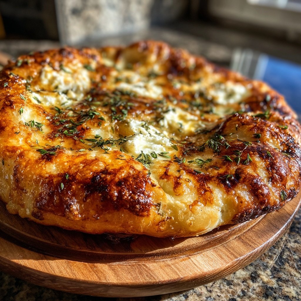 Pizza with Goat Cheese and Honey
