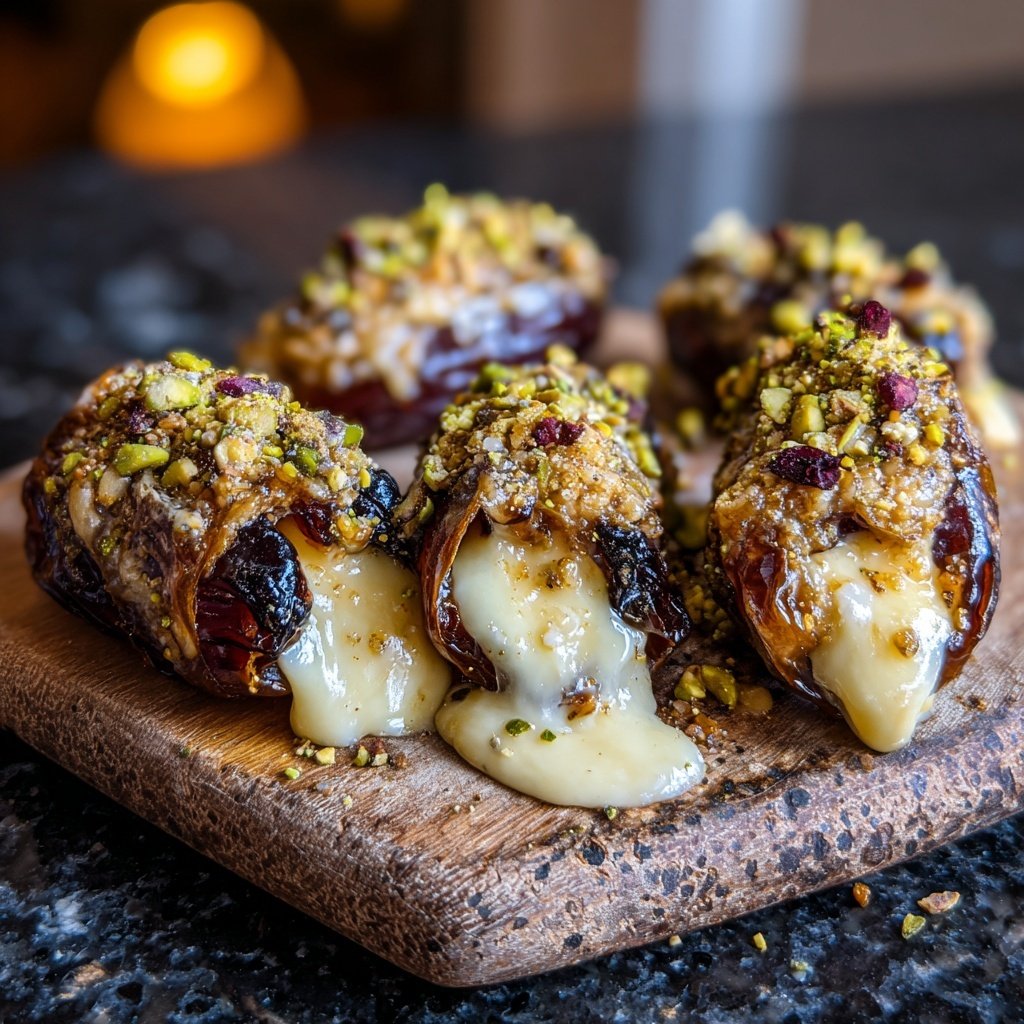 Valentines Snacks Cheese Stuffed Dates
