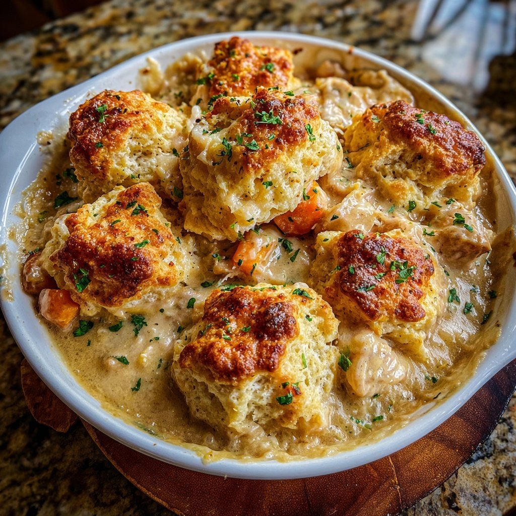 Chicken And Biscuit Casserole
