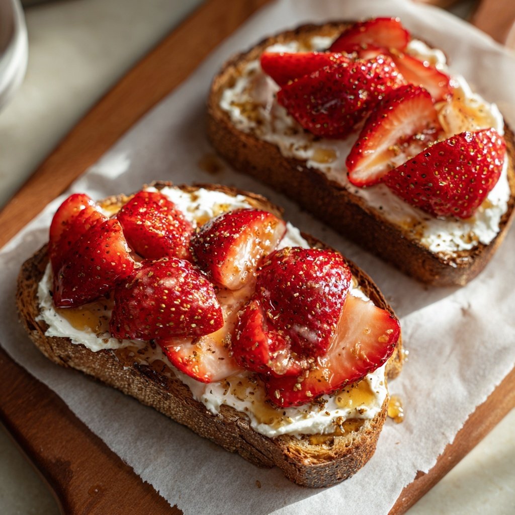 Strawberry Cream Cheese Breakfast Toast
