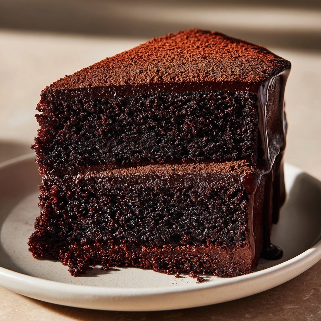 Moist Chocolate Cake With Cocoa Powder