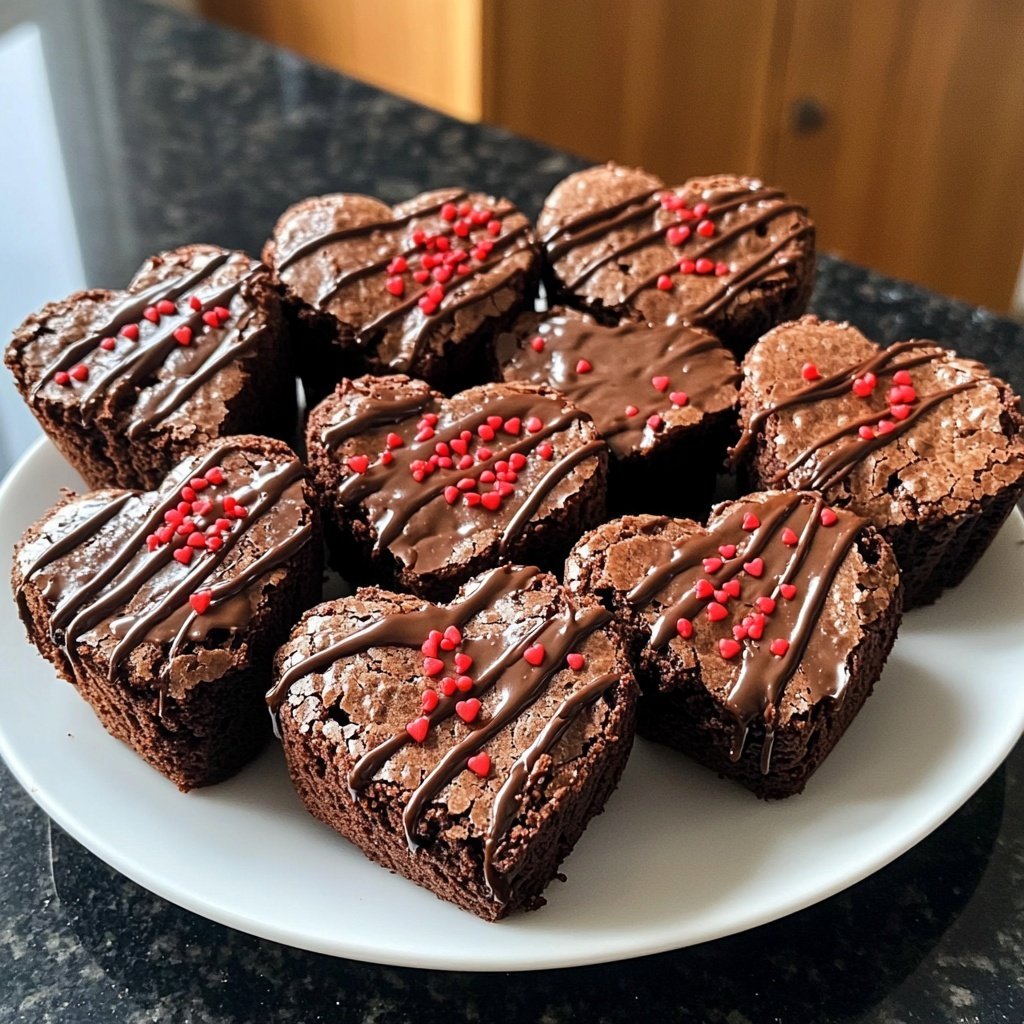 Valentines Treats Mini Brownie Hearts