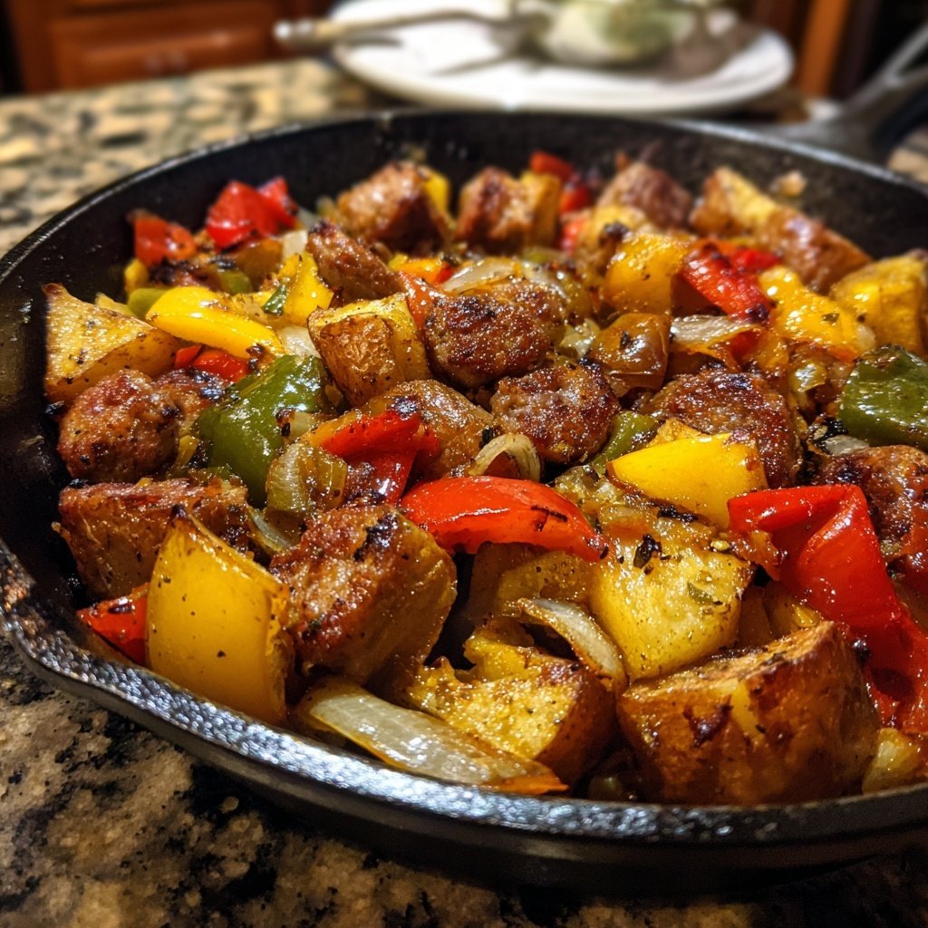 One Pan Sausage And Veggie Dinner