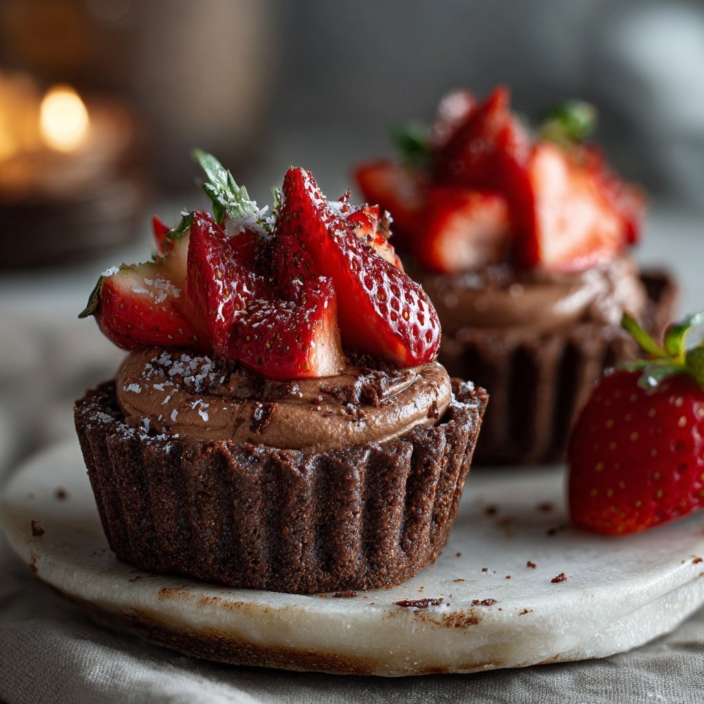 Chocolate Strawberry Layer Cups