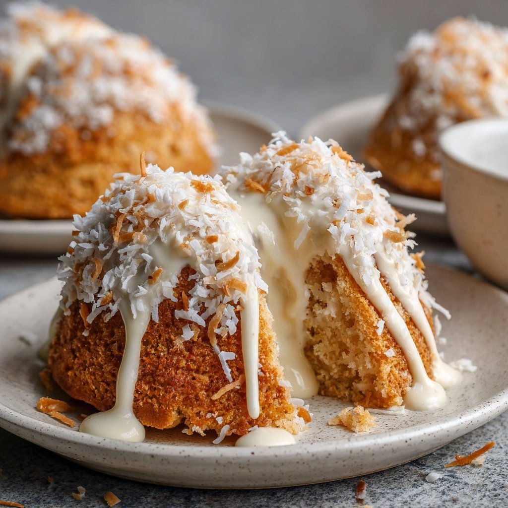 Mini Heart Cake with Coconut Cream