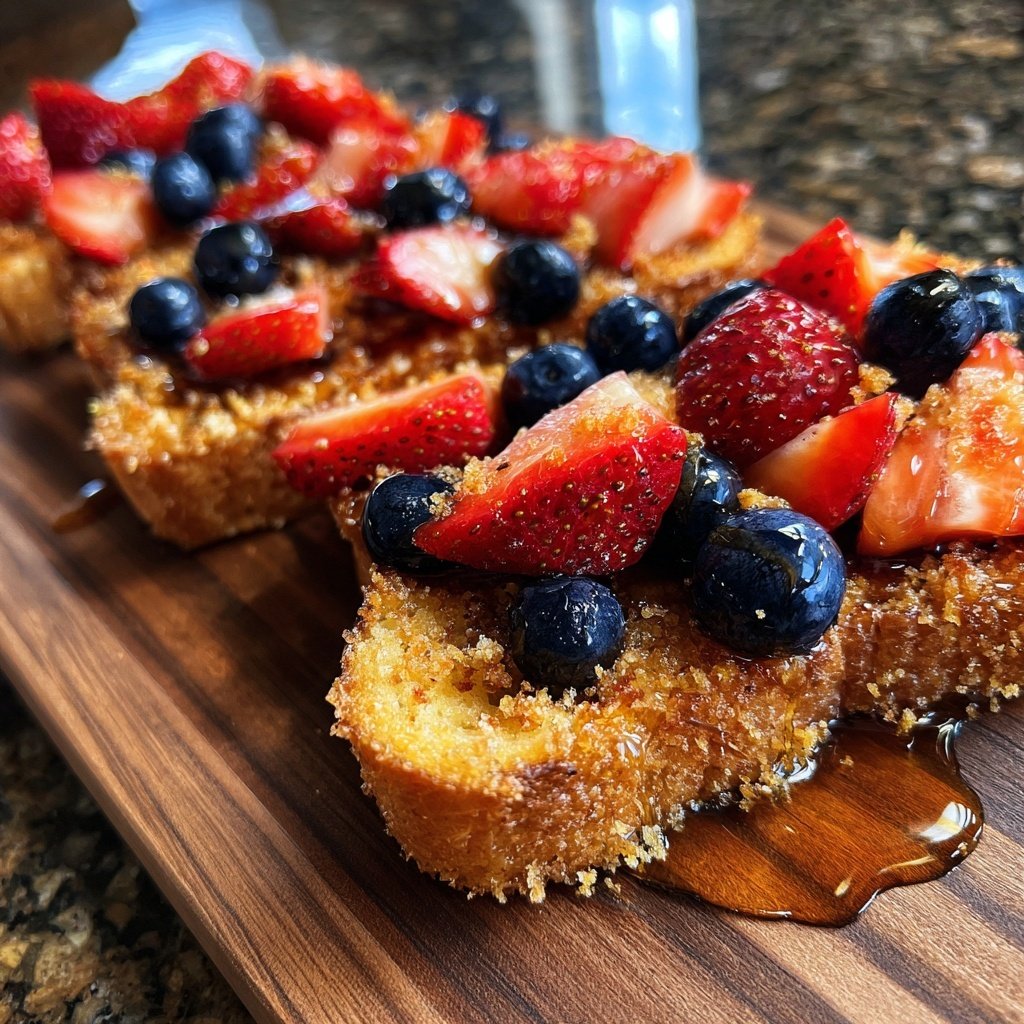 Valentines Breakfast Cinnamon Berry Toast